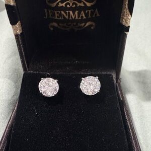 2.20 CTW Moissanite Stud Earrings